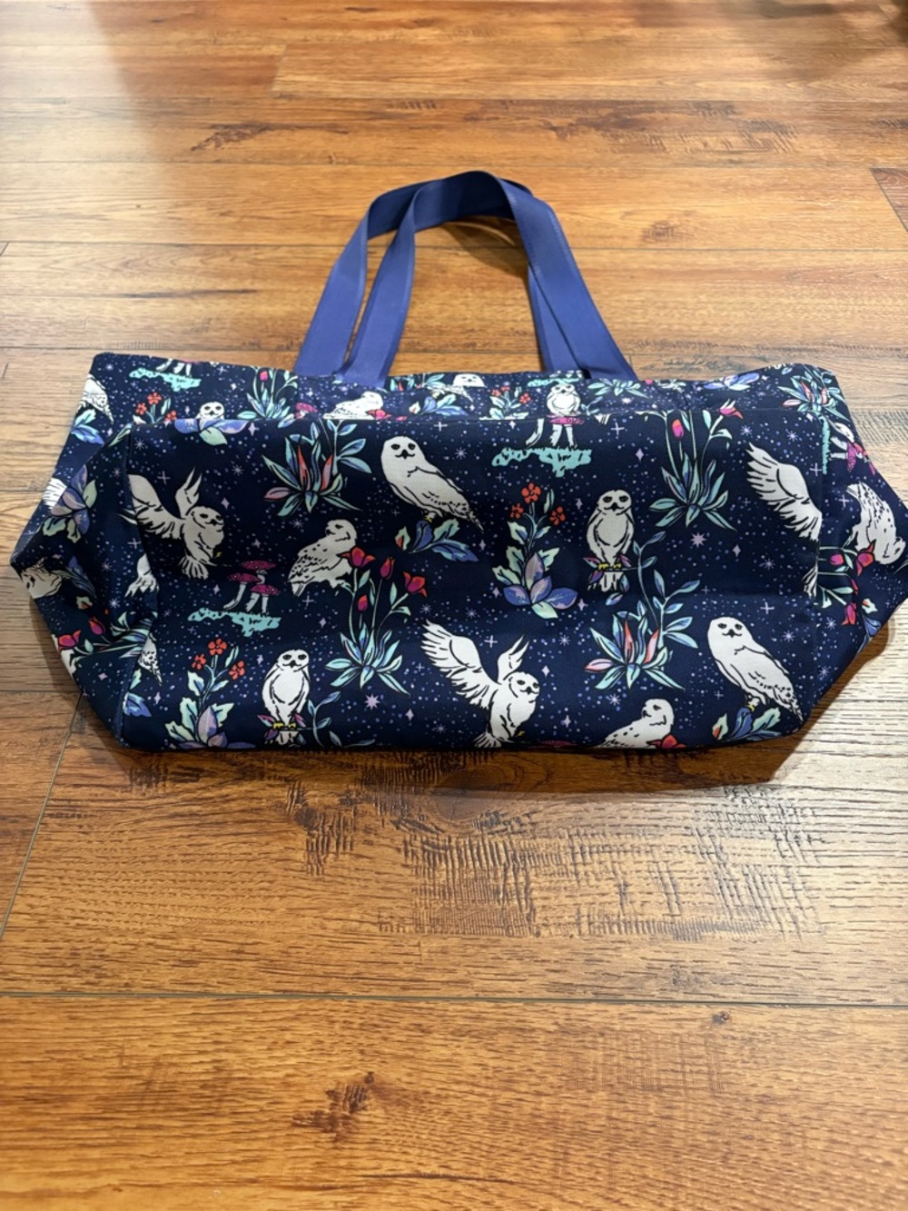 Vera Bradley Navy Owl Print Harry Potter Tote - Forbidden Forest - Picture 12 of 15